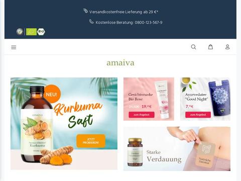 Amaiva Gutscheine und Promo-Code