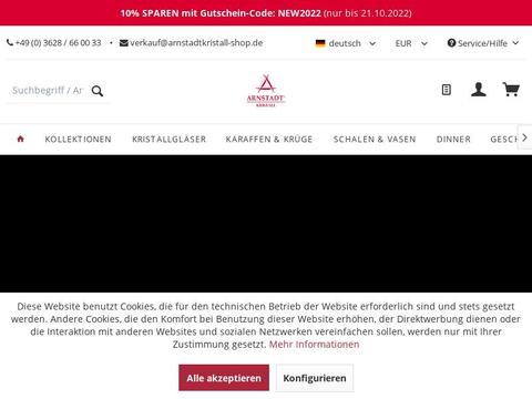 Arnstadt Kristall Gutscheine und Promo-Code