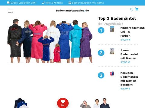 BademantelParadies Gutscheine und Promo-Code