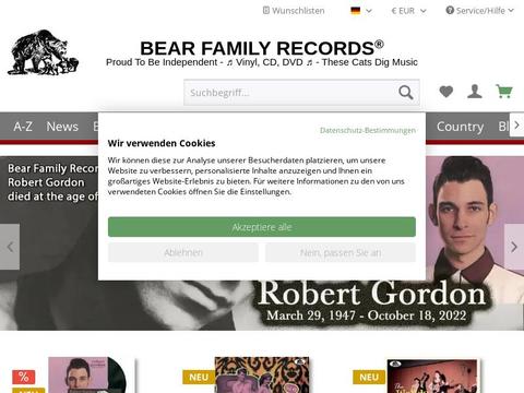 Bear Family Records Store Gutscheine und Promo-Code