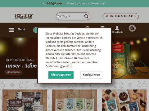 Berliner Kaffeeroesterei DE Gutscheine und Promo-Code