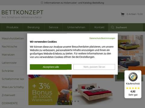 Bettkonzept Gutscheine und Promo-Code