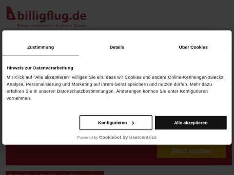 Billigflug.de Gutscheine und Promo-Code