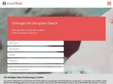 boost Panel Gutscheine und Promo-Code