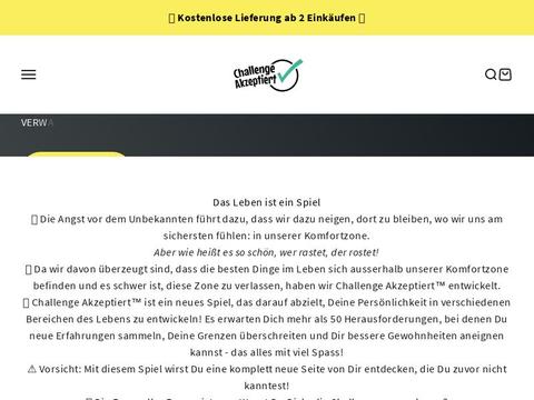 Challenge Akzeptiert Gutscheine und Promo-Code