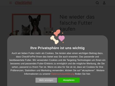 CheckForPet - Futtercheck Gutscheine und Promo-Code