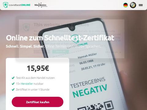 covidtestONLINE  DE Gutscheine und Promo-Code