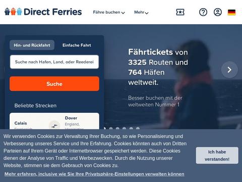 Direct Ferries Gutscheine und Promo-Code