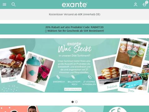 Exante Diet DE Gutscheine und Promo-Code