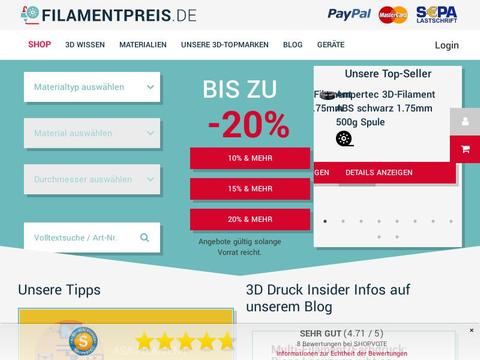 Filamentpreis.de Gutscheine und Promo-Code