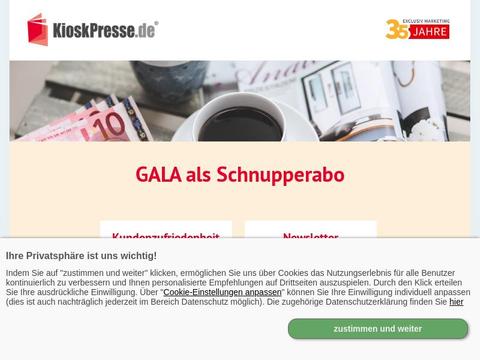 GALA als Schnupperabo Gutscheine und Promo-Code