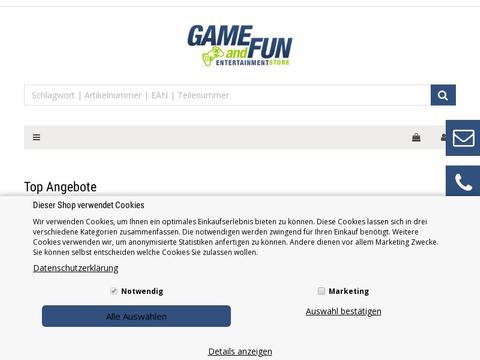 Game-and-Fun Gutscheine und Promo-Code