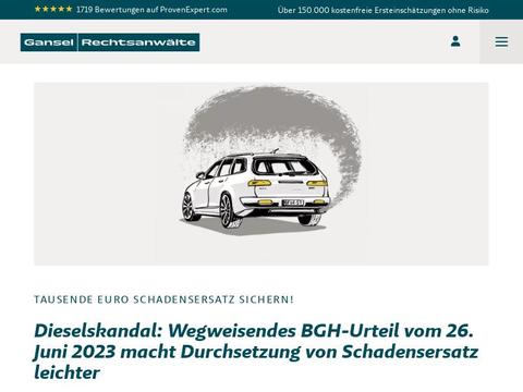 Gansel Rechtsanwälte DE Gutscheine und Promo-Code