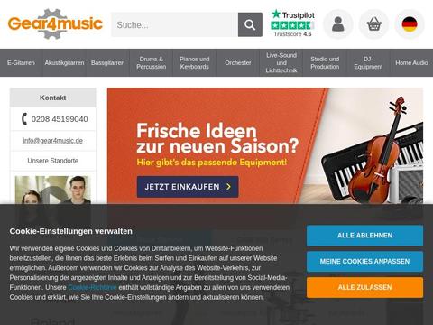 Gear 4 Music DE Gutscheine und Promo-Code