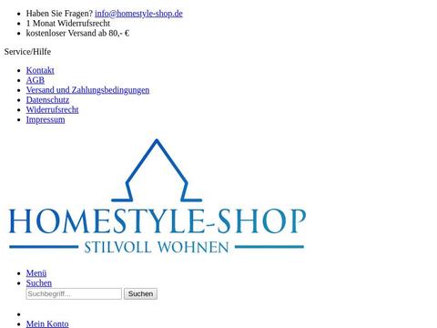 Homestyle-Shop Gutscheine und Promo-Code