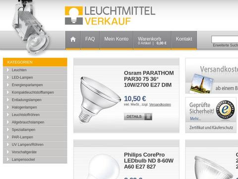 Leuchtmittel-Verkauf DE Gutscheine und Promo-Code