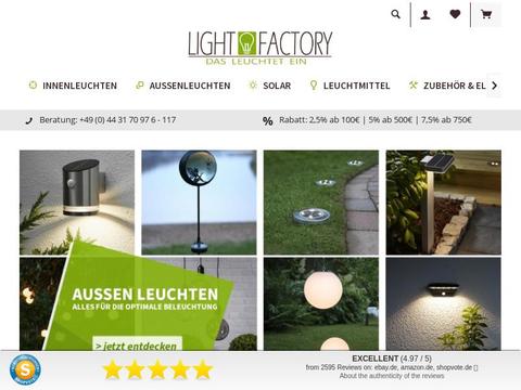 Light-Factory Gutscheine und Promo-Code