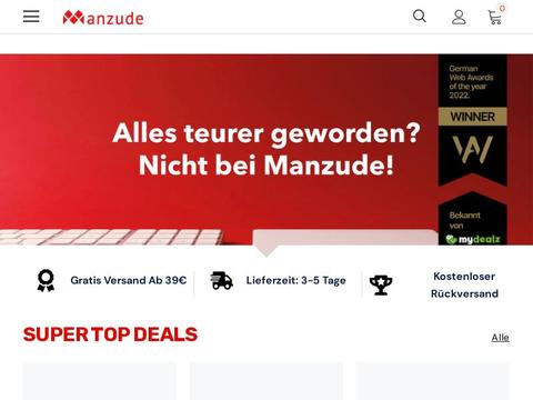 Manzude DE Gutscheine und Promo-Code