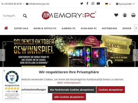 MemoryPC DE Gutscheine und Promo-Code