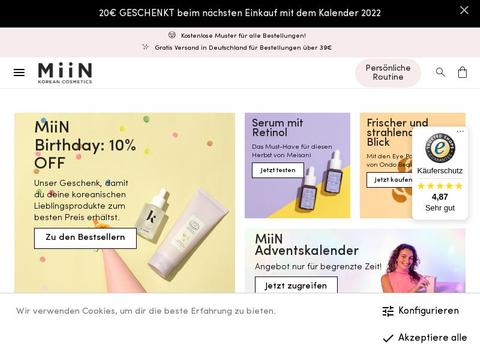 MiiN Cosmetics DE Gutscheine und Promo-Code