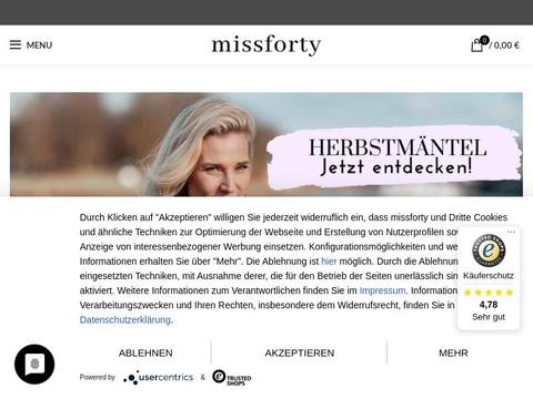 missforty DE Gutscheine und Promo-Code