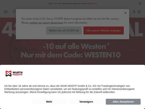 Modyf DE Gutscheine und Promo-Code