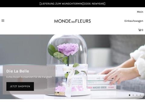 MONDE DES FLEURS Gutscheine und Promo-Code