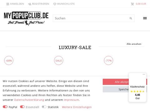 MyPopupClub DE Gutscheine und Promo-Code