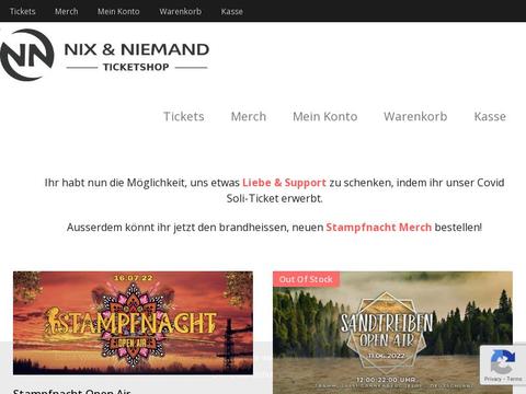 Nix Und Niemand Gutscheine und Promo-Code