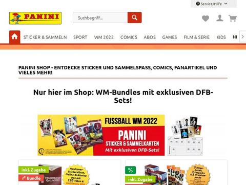 Panini Shop Gutscheine und Promo-Code