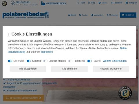 Polstereibedarf-online.de Gutscheine und Promo-Code