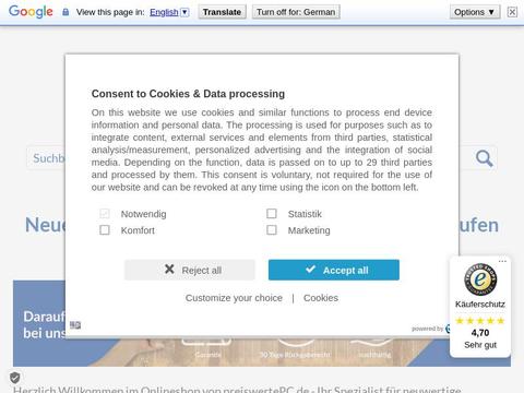 PreiswertePc DE Gutscheine und Promo-Code