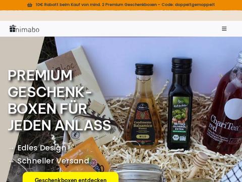 Premium Geschenkboxen nimabo.de	 Gutscheine und Promo-Code