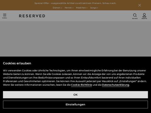 Reserved Gutscheine und Promo-Code