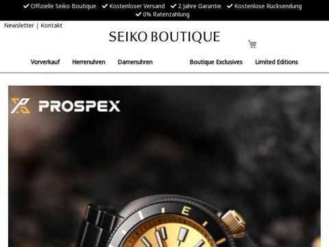 Seiko Boutique Gutscheine und Promo-Code