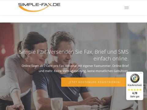 Simple Fax Gutscheine und Promo-Code