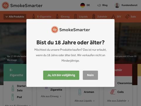 Smokesmarter Gutscheine und Promo-Code