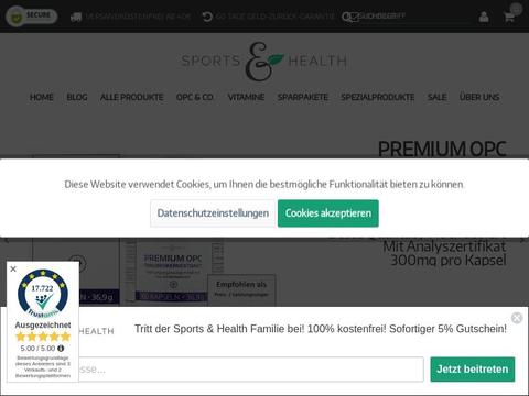 sports-health DE Gutscheine und Promo-Code