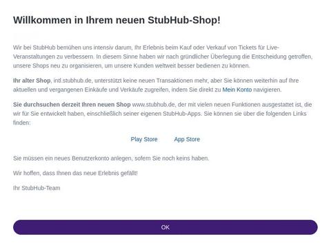 Stubhub Ticketbis Gutscheine und Promo-Code