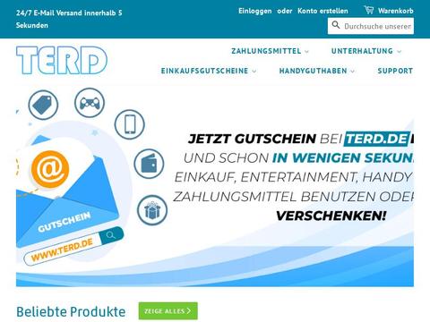 TERD DE Gutscheine und Promo-Code