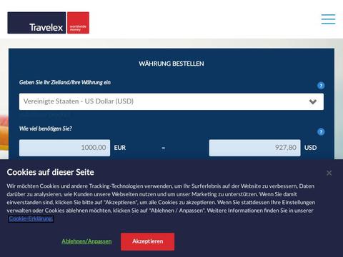 Travelex DE Gutscheine und Promo-Code