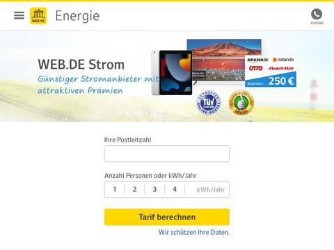 WEB.DE Strom DE Gutscheine und Promo-Code